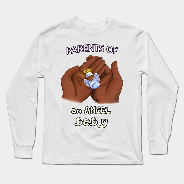 Parents of an Angel Baby (Black) Long Sleeve T-Shirt by Yennie Fer (FaithWalkers)